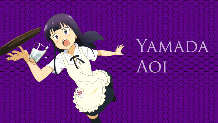 Yamada Aoi, Working!!, Uniform, Anime, Anime Girls HD Wallpaper Desktop Background