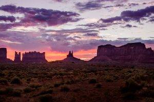sunset, Landscape, Desert, Utah