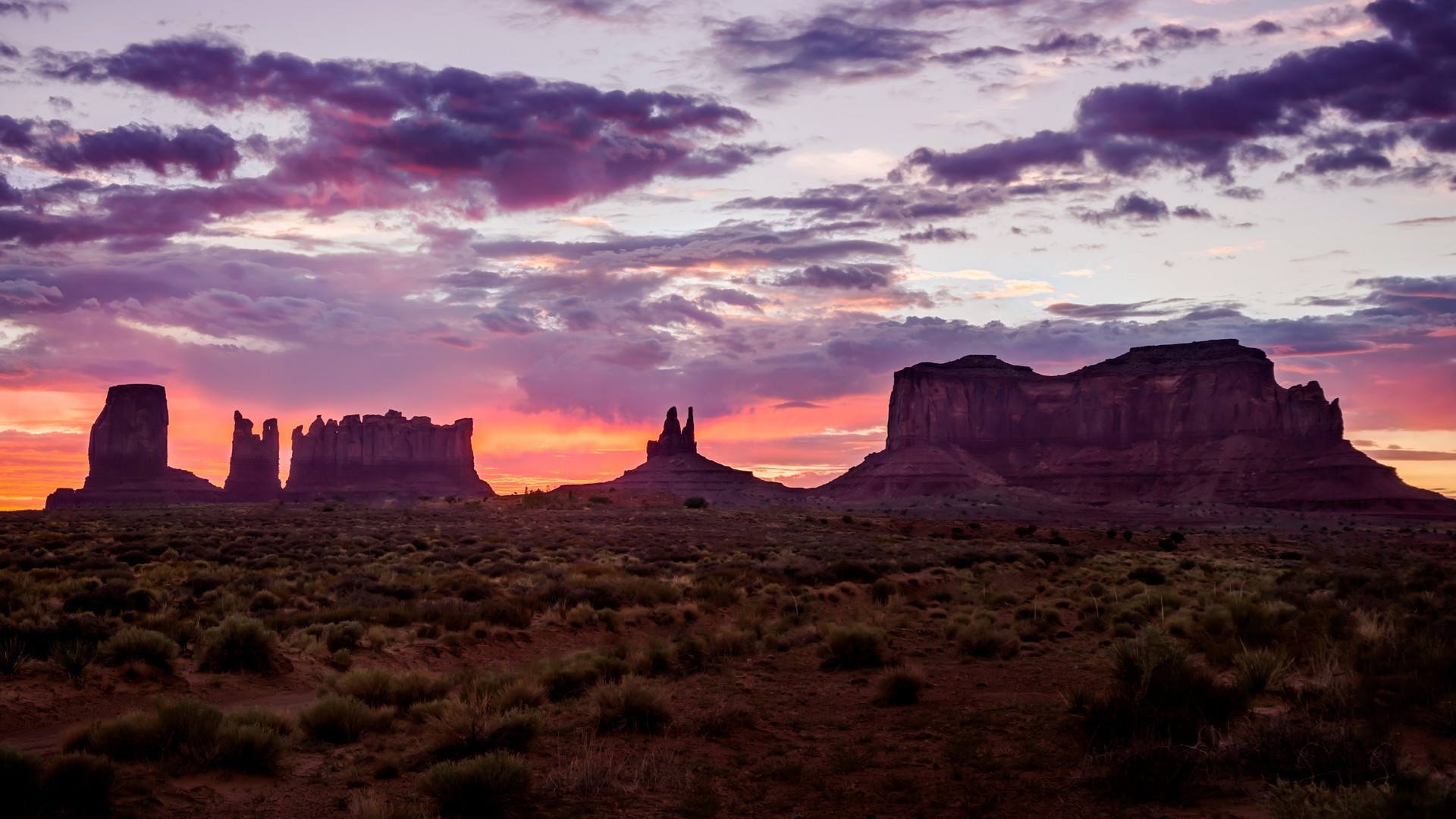 sunset, Landscape, Desert, Utah Wallpaper