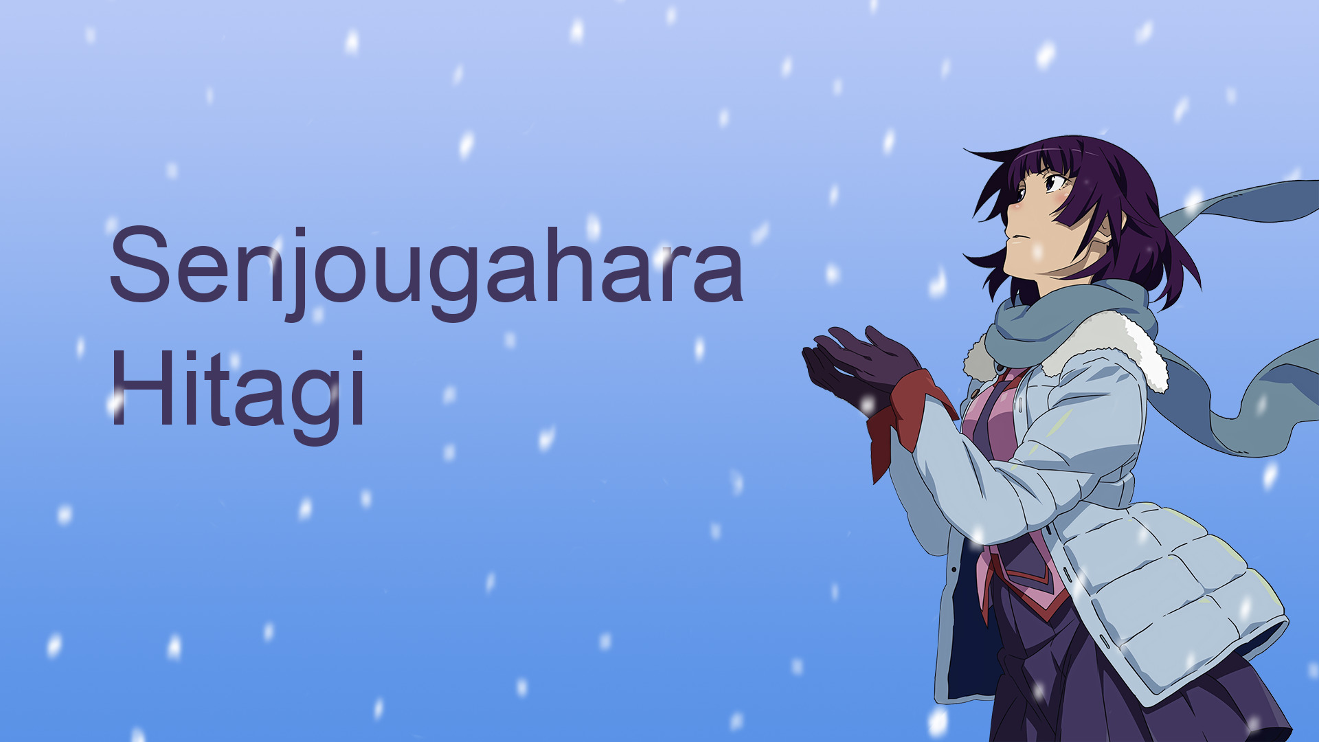 Senjougahara Hitagi, Monogatari Series Wallpaper