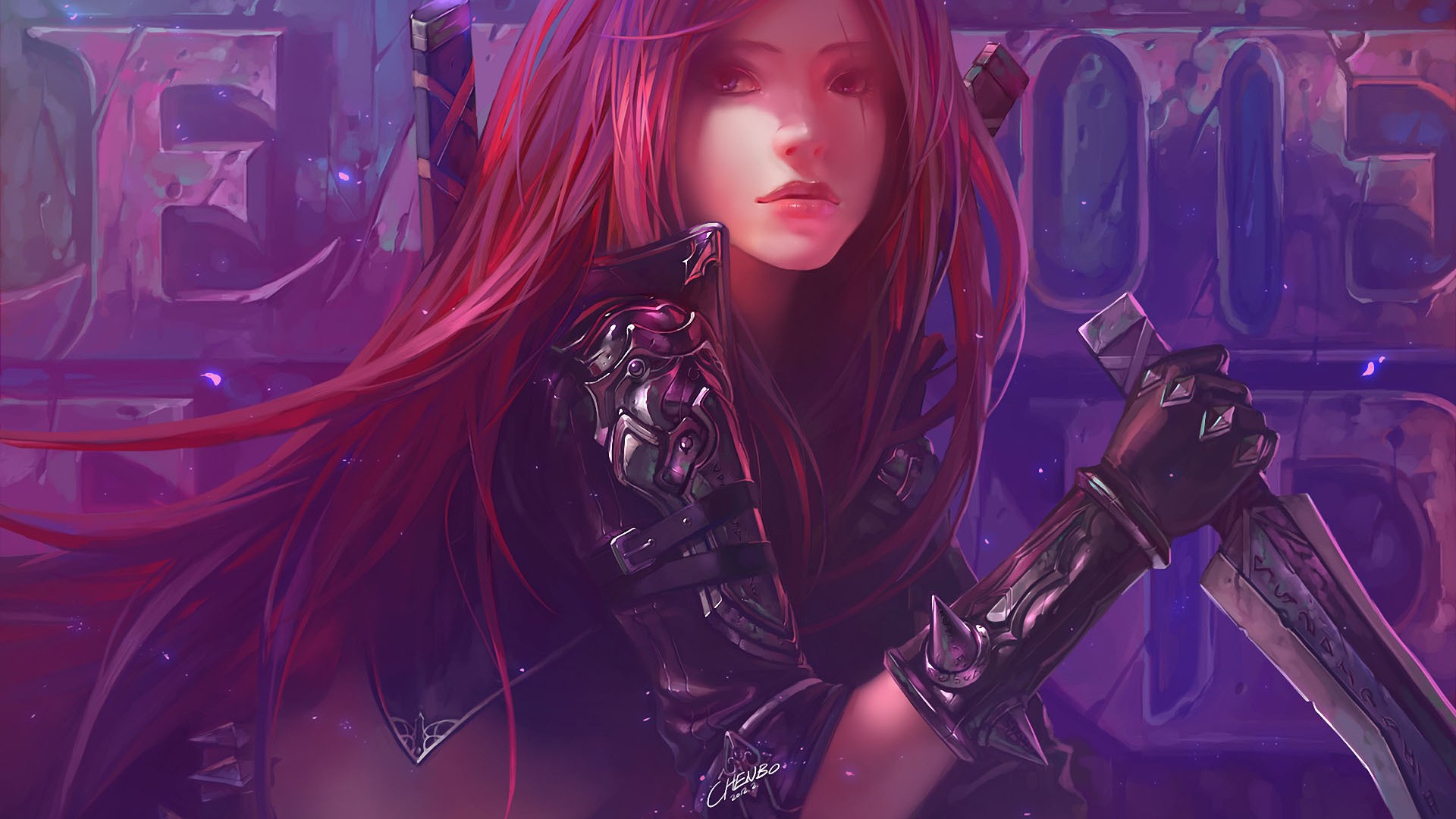 Katarina, Redhead, League Of Legends, Video Games, Chenbo Wallpaper