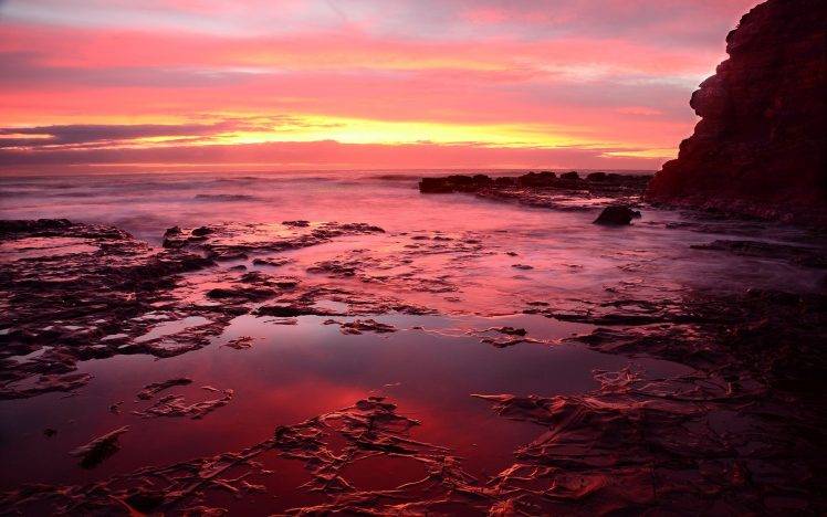 landscape, Water, Beach, Sunrise, Australia HD Wallpaper Desktop Background