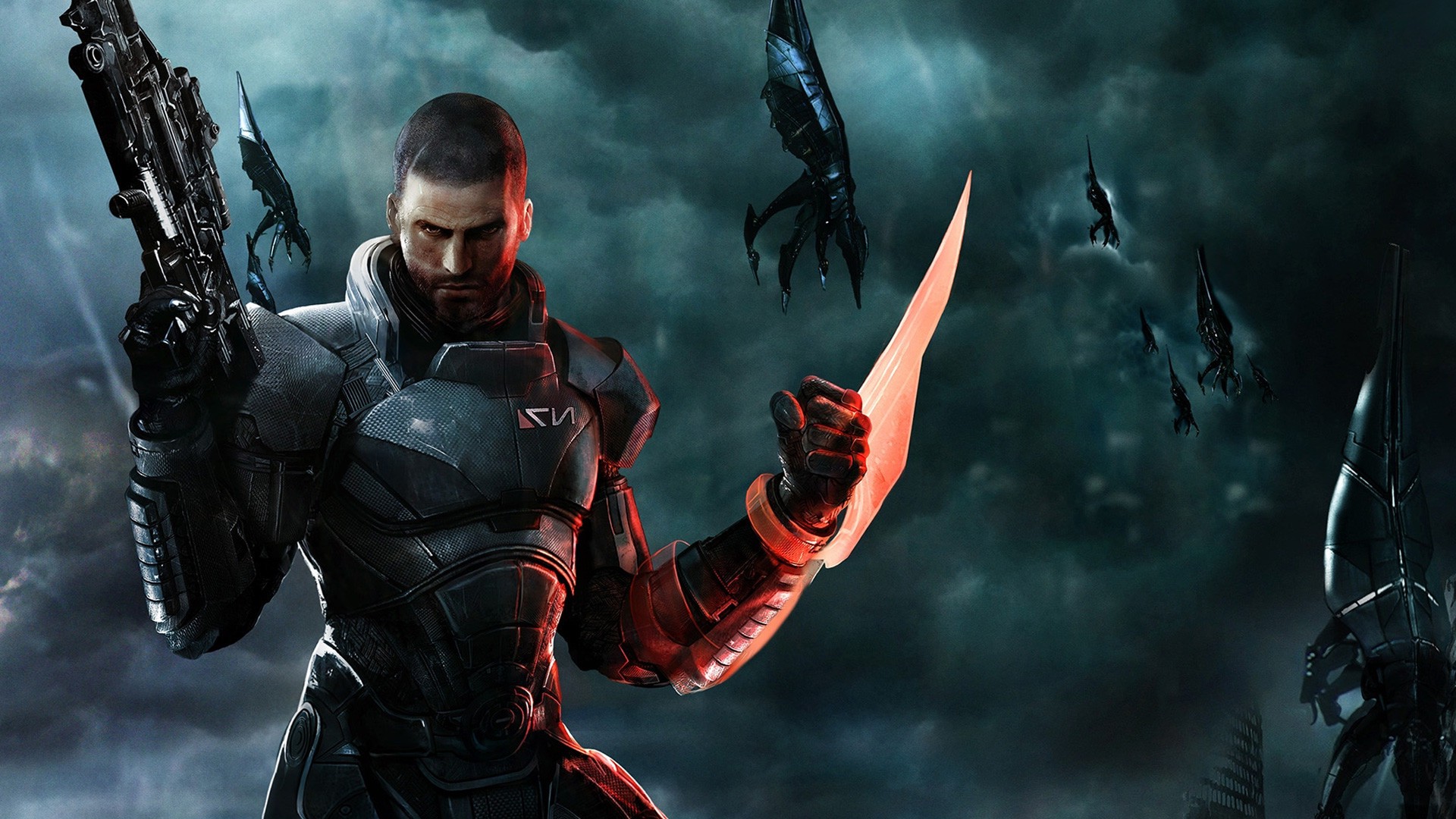 Mass Effect, Video Games, Commander Shepard, Reapers Wallpaper