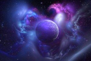 space, Planet, Nebula