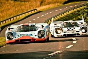 car, Road, Porsche, 917, Martini, Gulf