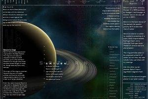 infographics, Planet, Saturn, Cat