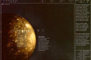 infographics, Planet, Mercury
