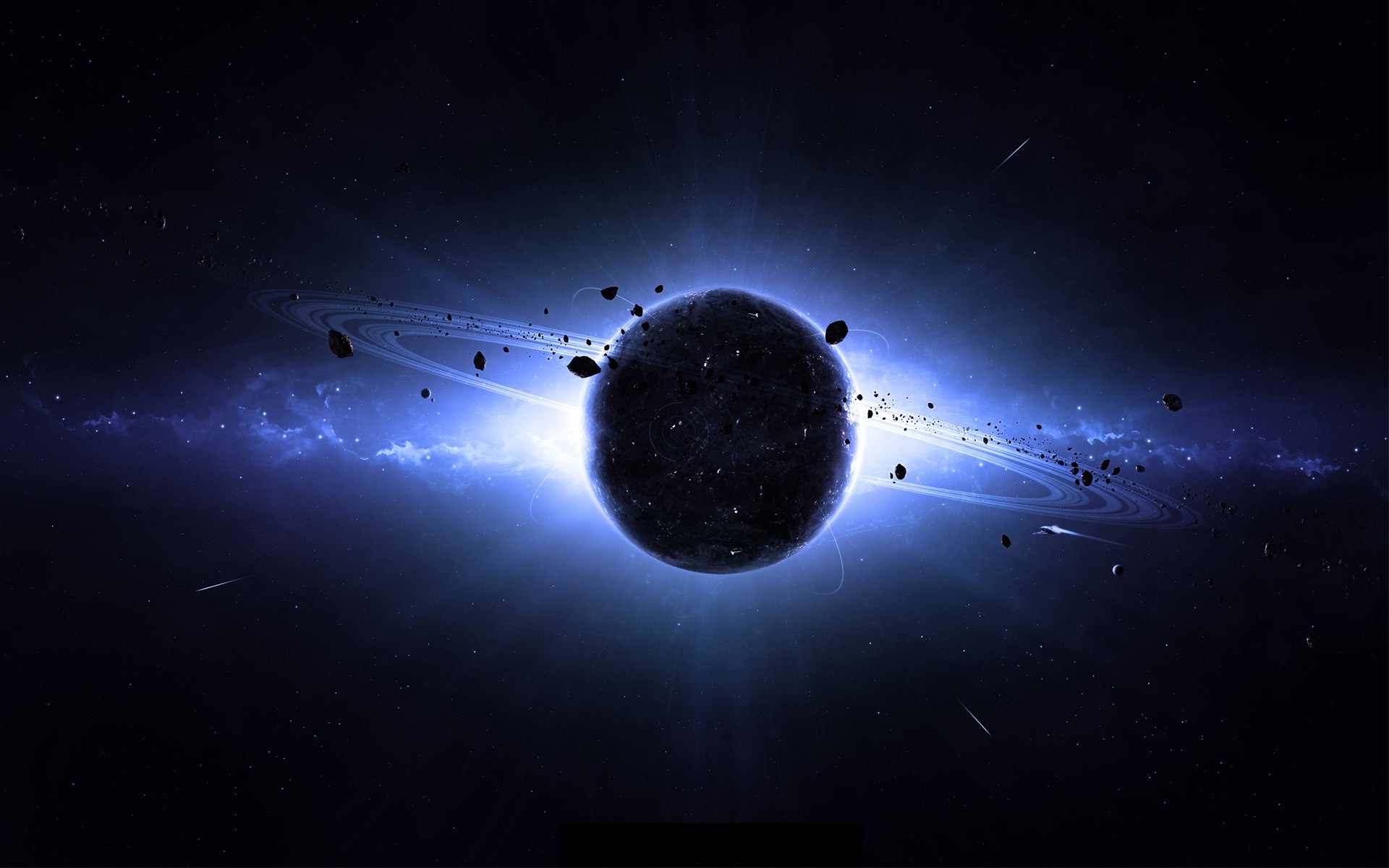 planet, Planetary Rings, Space Art, Asteroid Wallpaper