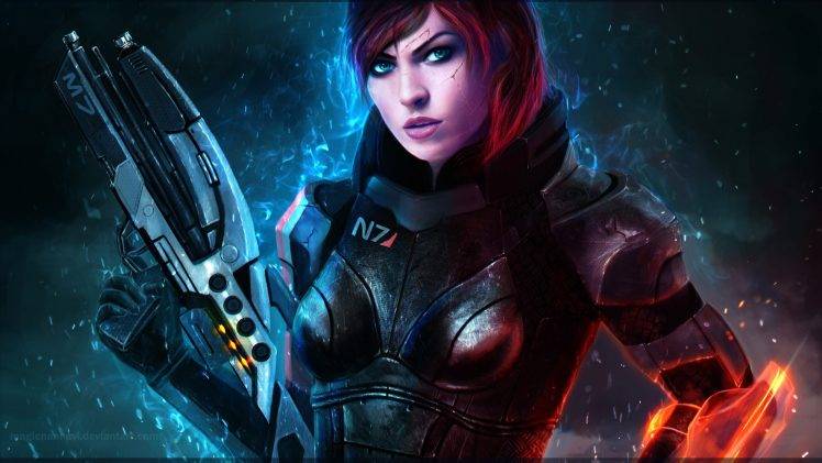 Mass Effect, Commander Shepard, Jane Shepard, Bioware HD Wallpaper Desktop Background