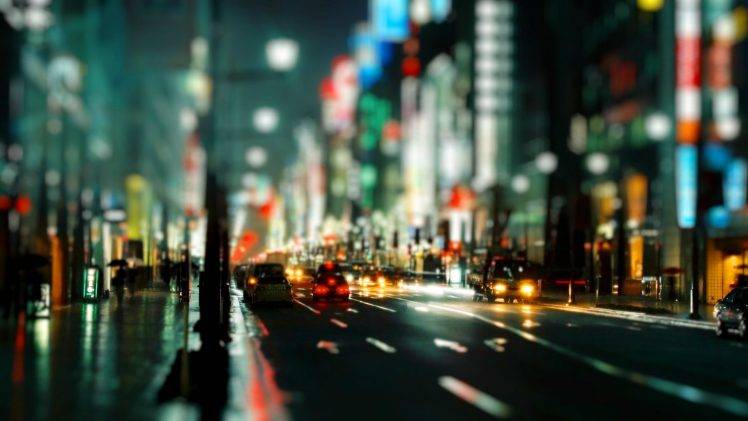 street, Photography, Car, Lights HD Wallpaper Desktop Background