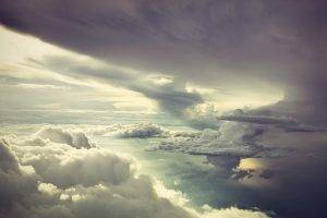 nature, Clouds, Sky, Sea