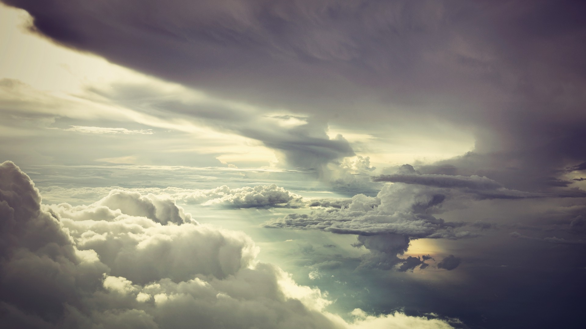 nature, Clouds, Sky, Sea Wallpaper