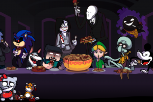 video Game Characters, Mickey Mouse, Ghast, Link, Sonic The Hedgehog, Spaghetti, Minecraft, Parody, Halloween, Slender Man, Hello Kitty, The Last Supper, Steve, Pokemon