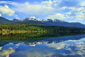 nature, Lake, Reflection, Mountain, Trees