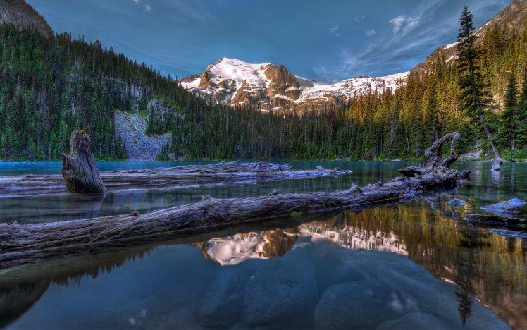 nature, Lake, Reflection, Mountain, HDR HD Wallpaper Desktop Background