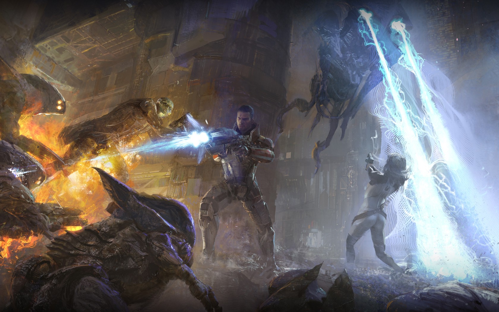 Mass Effect, Thane Krios, Miranda Lawson Wallpaper