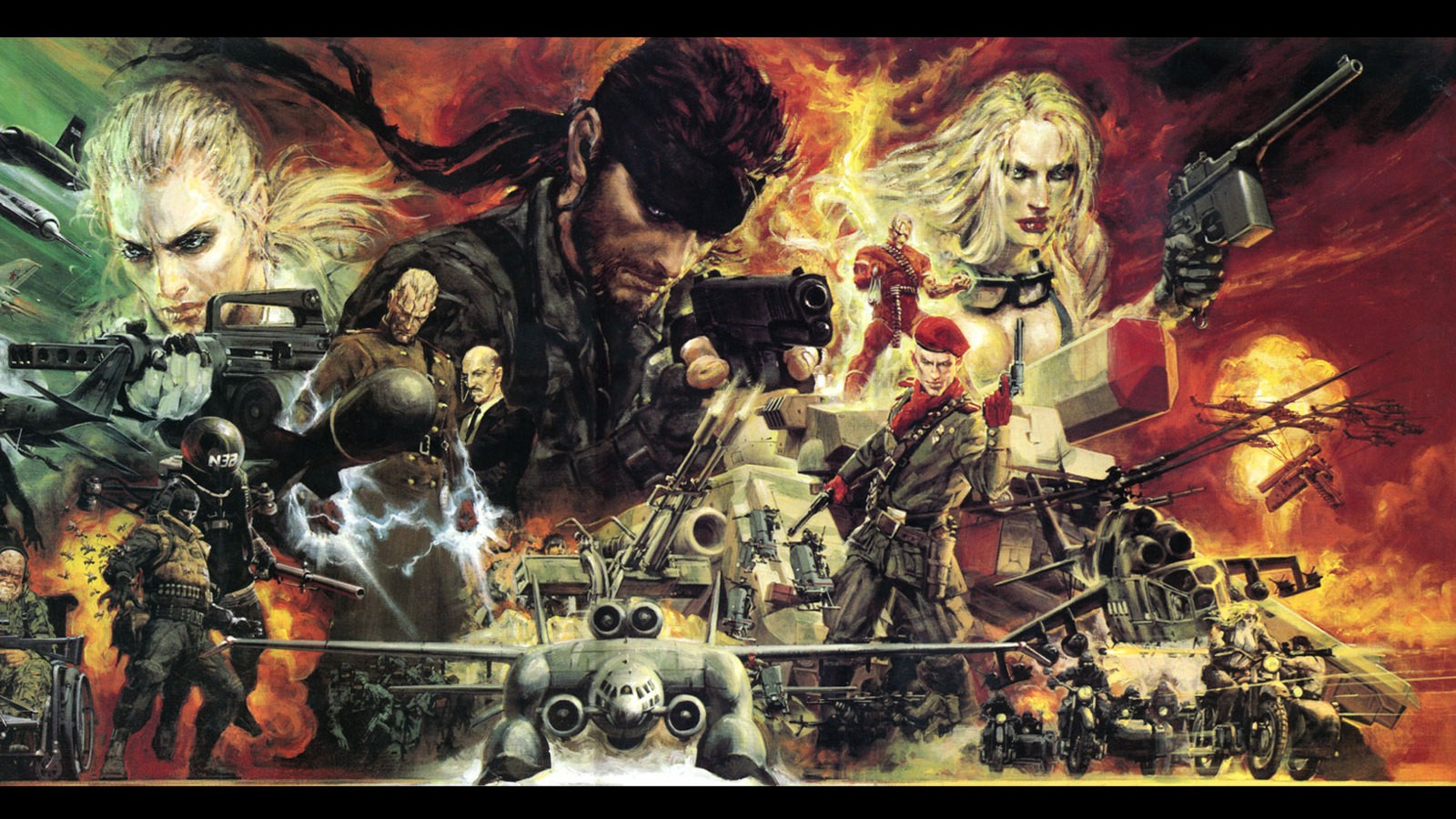 Metal Gear Solid 3: Snake Eater, Big Boss, Revolver Ocelot, The Boss, Colonel Volgin, Video Games, Artwork Wallpaper