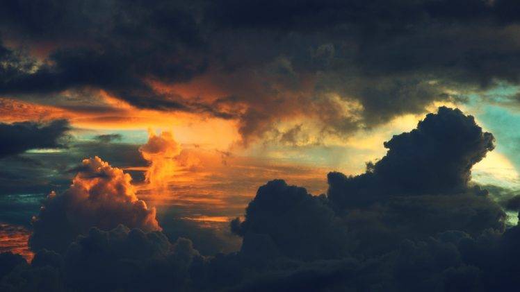 nature, Clouds, Sunset HD Wallpaper Desktop Background