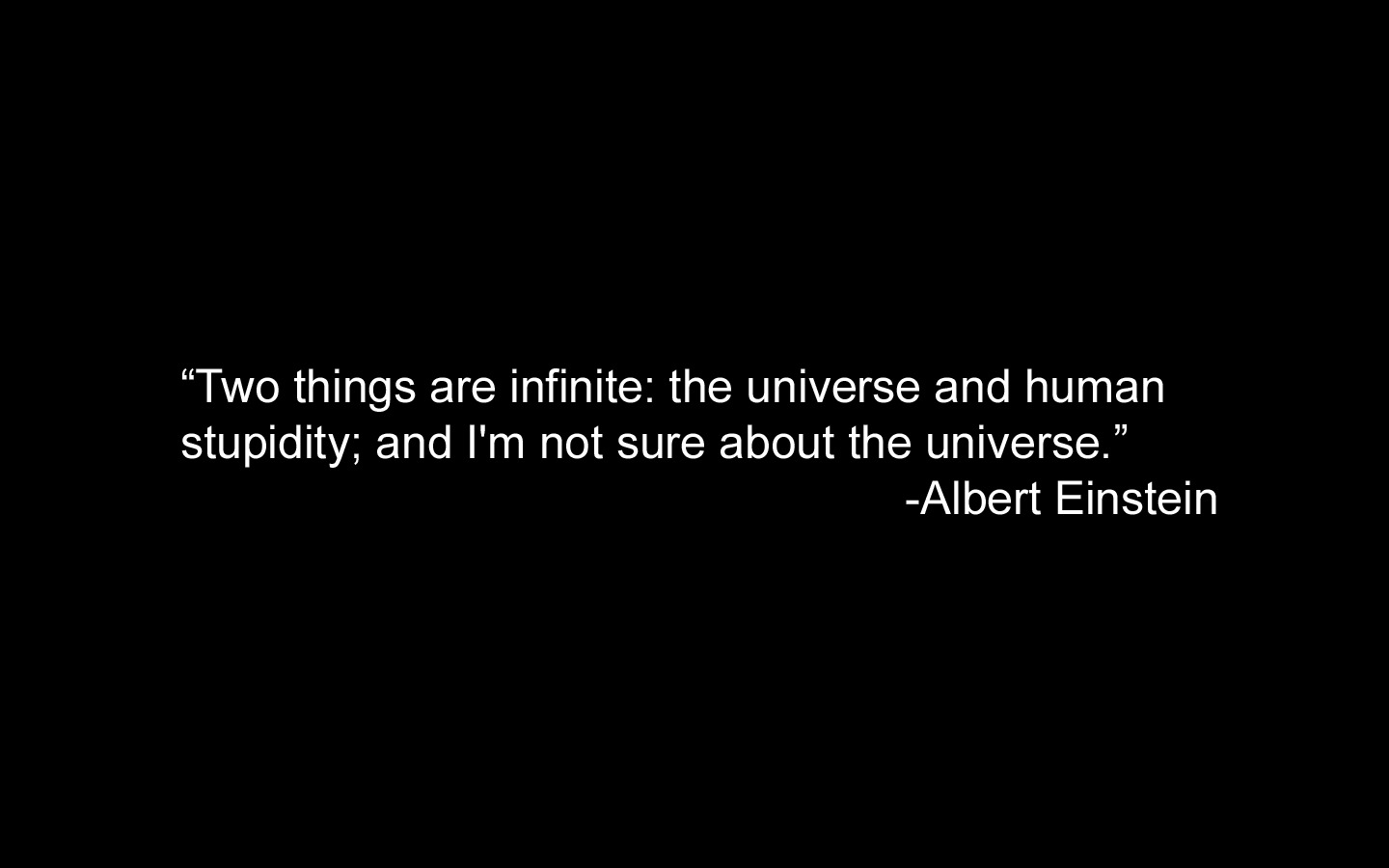 minimalism, Life, Albert Einstein, Universe, Quote, Truth Wallpaper