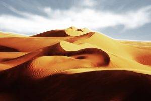 desert, Landscape, Dune
