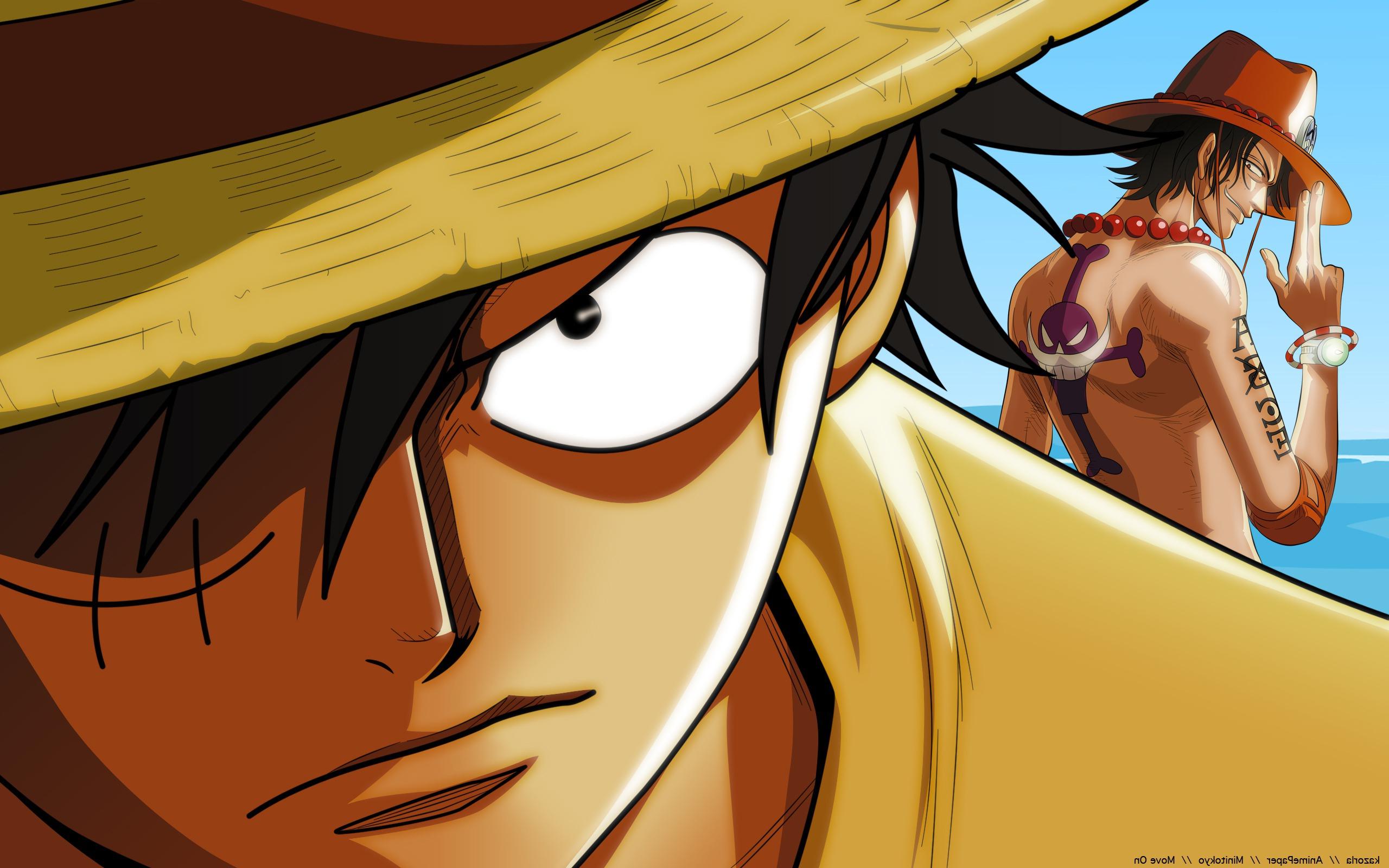 One Piece, Monkey D. Luffy, Portgas D. Ace Wallpaper