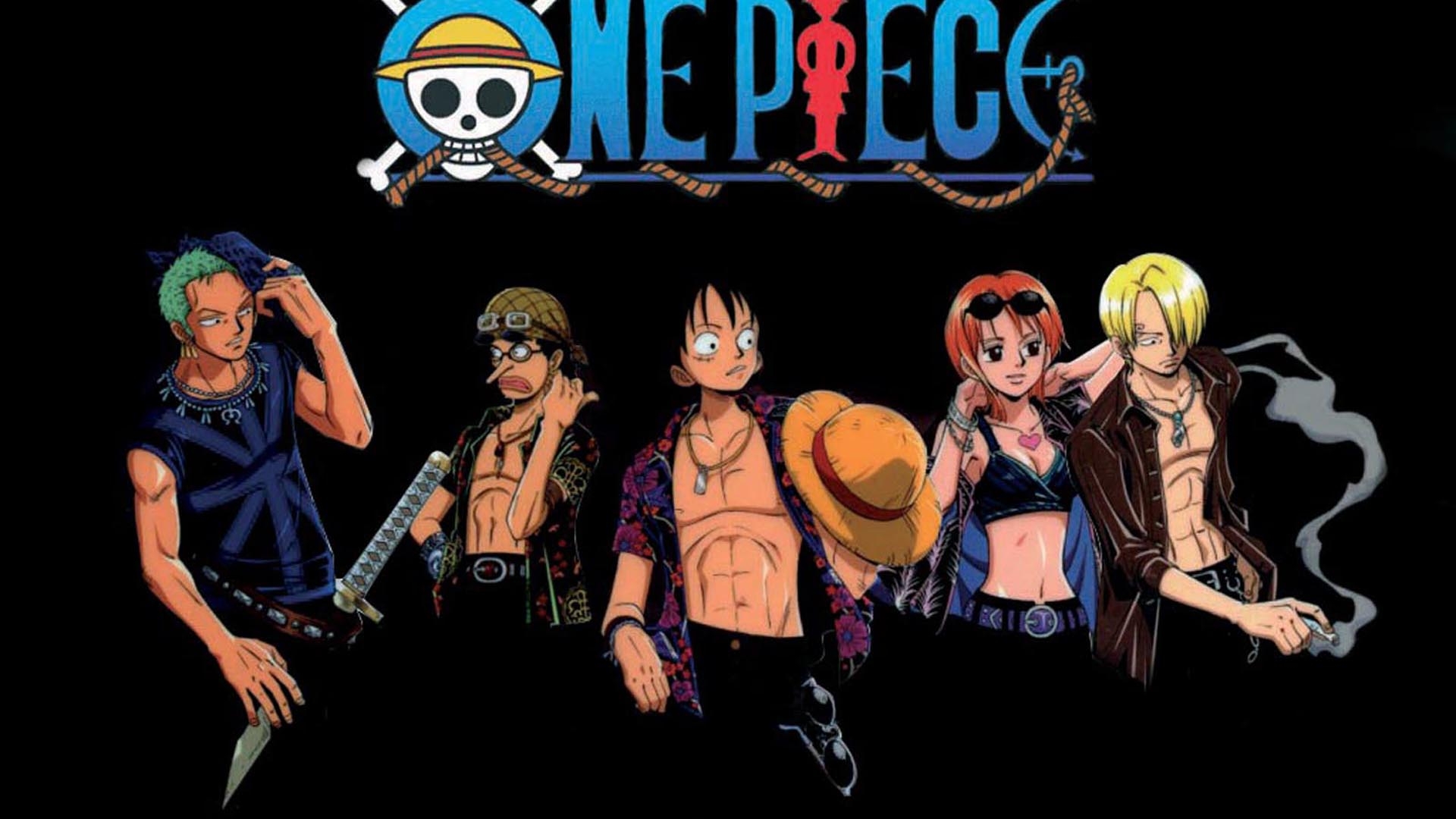 One Piece, Monkey D. Luffy, Roronoa Zoro, Usopp, Nami, Sanji Wallpaper