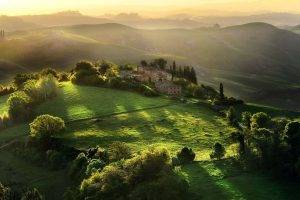 Tuscany, Field, Sunlight, Landscape, Hill, Italy