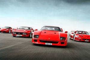 Ferrari, Car, Ferrari F40, Ferrari F50, Enzo Ferrari, Red Cars