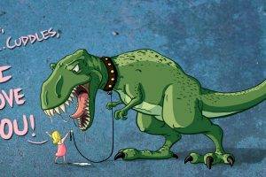 artwork, Humor, Dinosaurs, T Rex