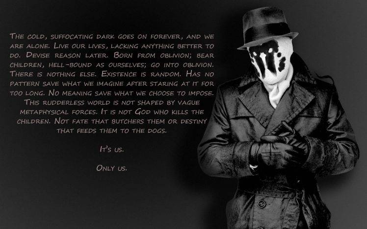 Watchmen, Rorschach, Quote HD Wallpaper Desktop Background