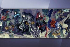 Batman, DC Comics, Robin (character), Batwoman, Batgirl, Nightwing, Red Robin, Gotham City