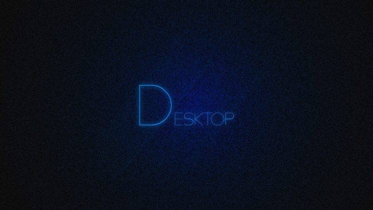 typography, Minimalism, Blue Background HD Wallpaper Desktop Background