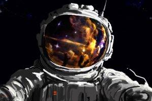 artwork, Fantasy Art, Concept Art, Space, Astronaut, Spacesuit, Stars, Digital Art, Painting
