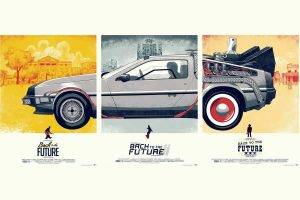 movies, Back To The Future, Car, Panels, DeLorean