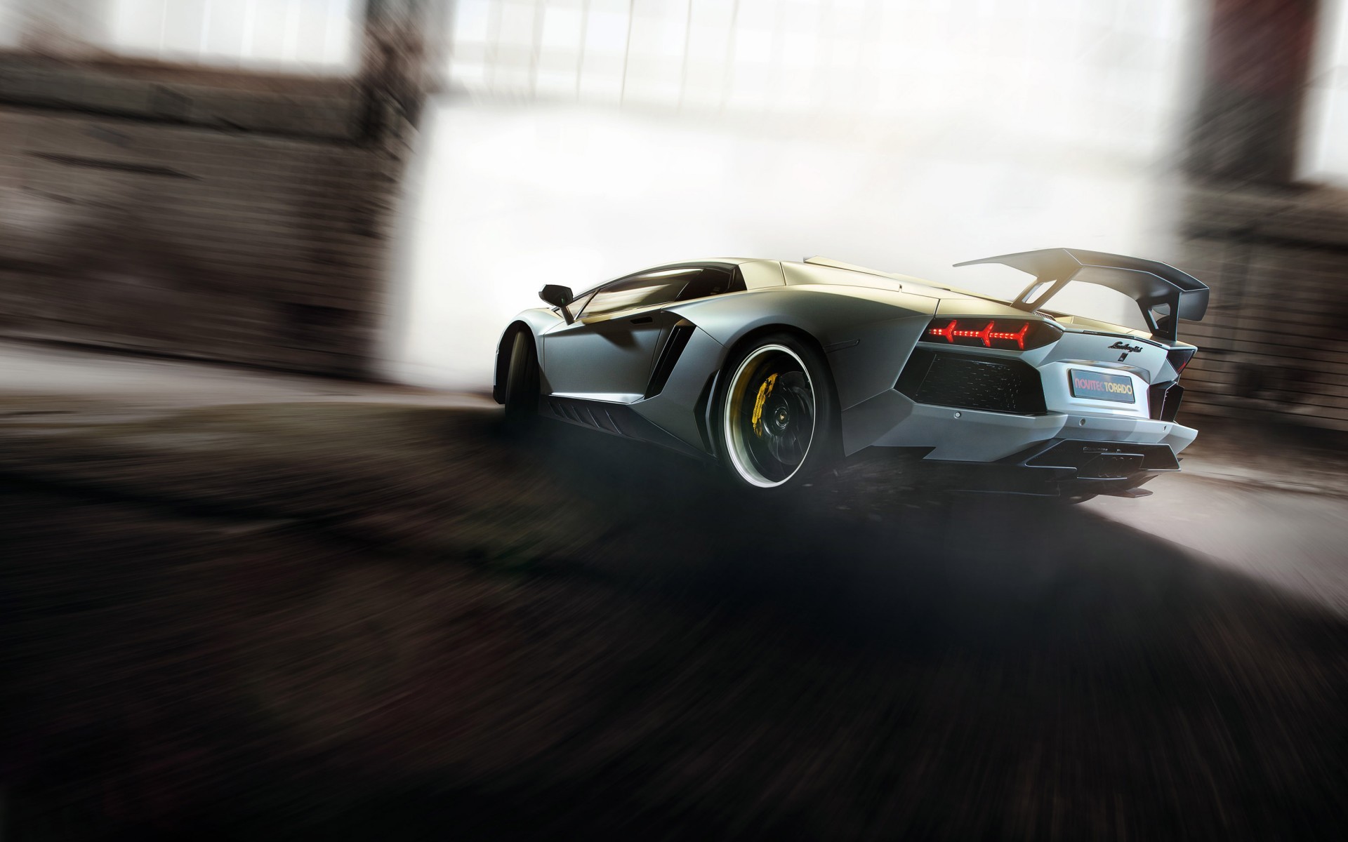 car, Lamborghini, Blurred, Video Games Wallpaper