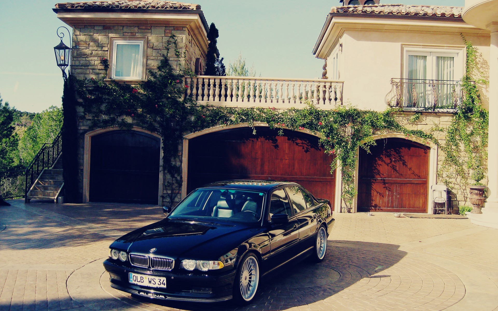 car, BMW, House Wallpaper