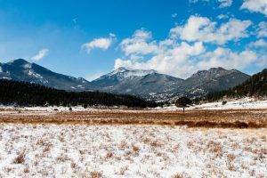 nature, Mountain, Snow, Landscape