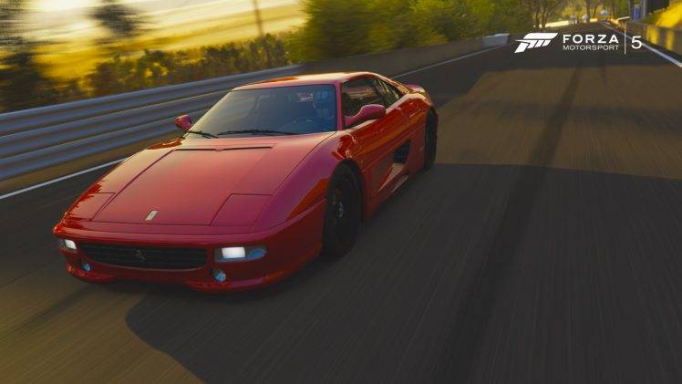car, Forza Motorsport, Ferrari, Ferrari 355, Video Games, Red Cars HD Wallpaper Desktop Background
