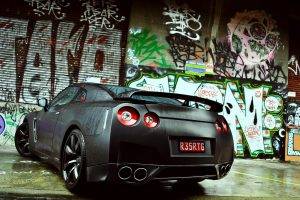 car, Graffiti, Nissan, Nissan GT R