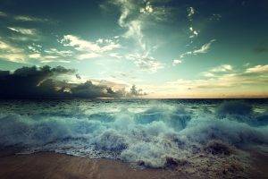 nature, Sea, Waves