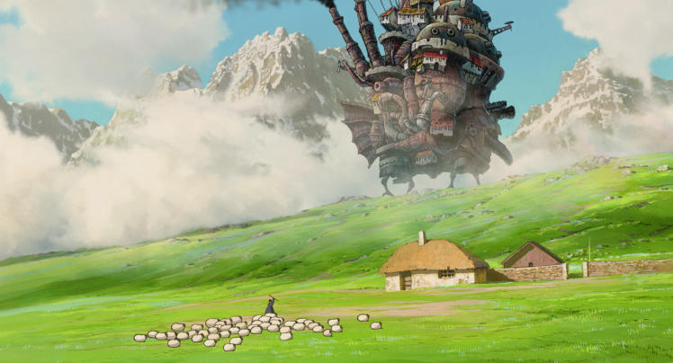 Hayao Miyazaki, Studio Ghibli, Anime, Howls Moving Castle HD Wallpaper Desktop Background