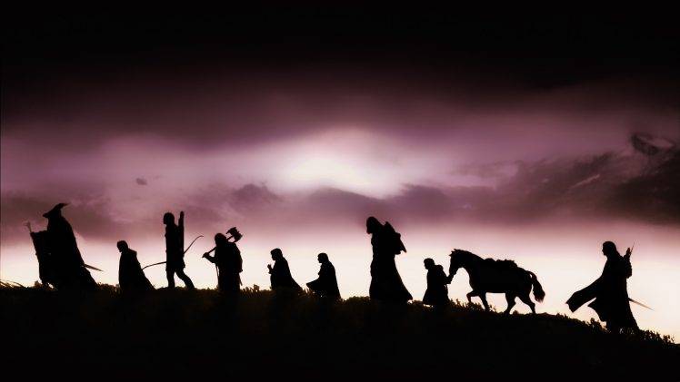 The Lord Of The Rings, Silhouette, The Lord Of The Rings: The Fellowship Of The Ring HD Wallpaper Desktop Background