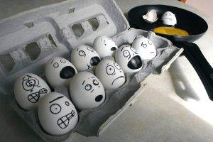 eggs, Humor