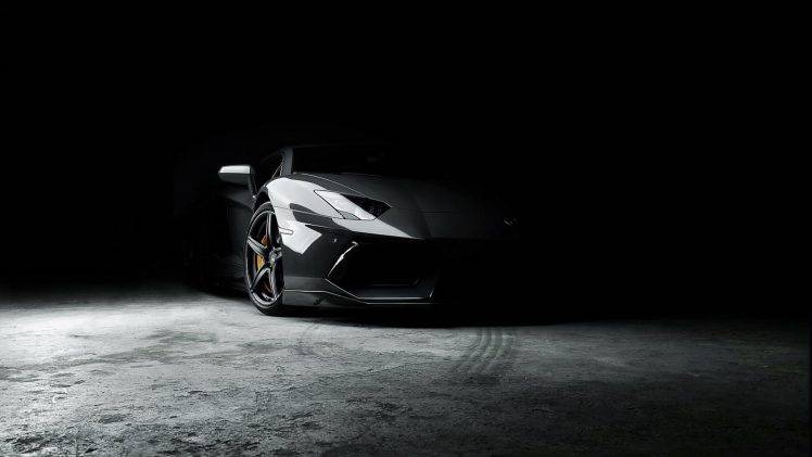 Lamborghini, Car, Black, Rims HD Wallpaper Desktop Background