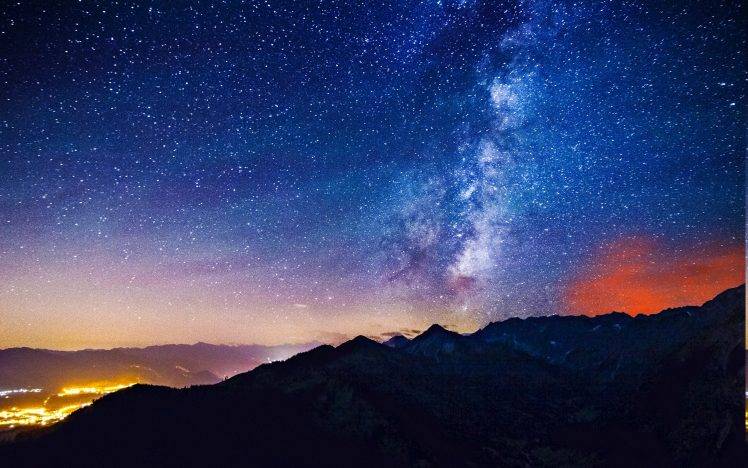 nature, Mountain, Stars, Sky HD Wallpaper Desktop Background