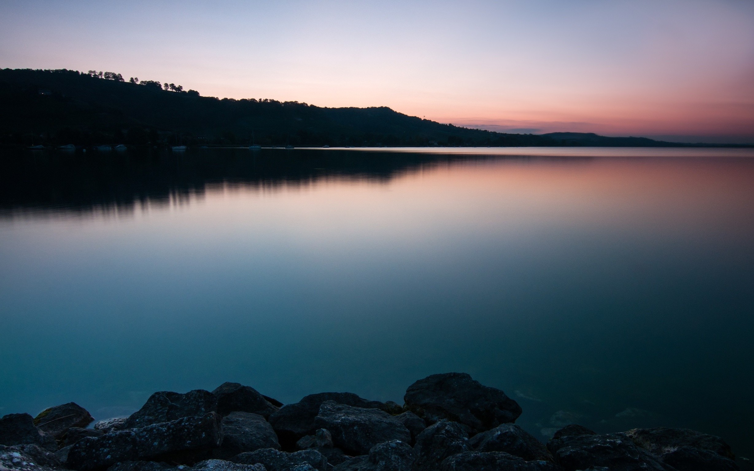 Switzerland, Landscape, Sunrise, Rock, Silhouette, Reflection, Lake Wallpaper