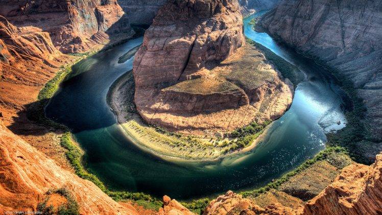 nature, River, Canyon, Horseshoe Canyon HD Wallpaper Desktop Background