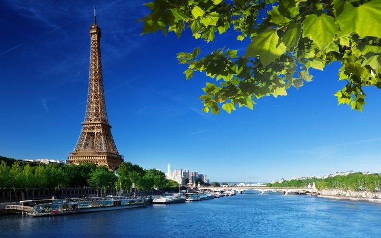 Paris, Eiffel Tower, River HD Wallpaper Desktop Background