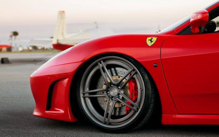 car, Ferrari, Ferrari F430, Red Cars HD Wallpaper Desktop Background