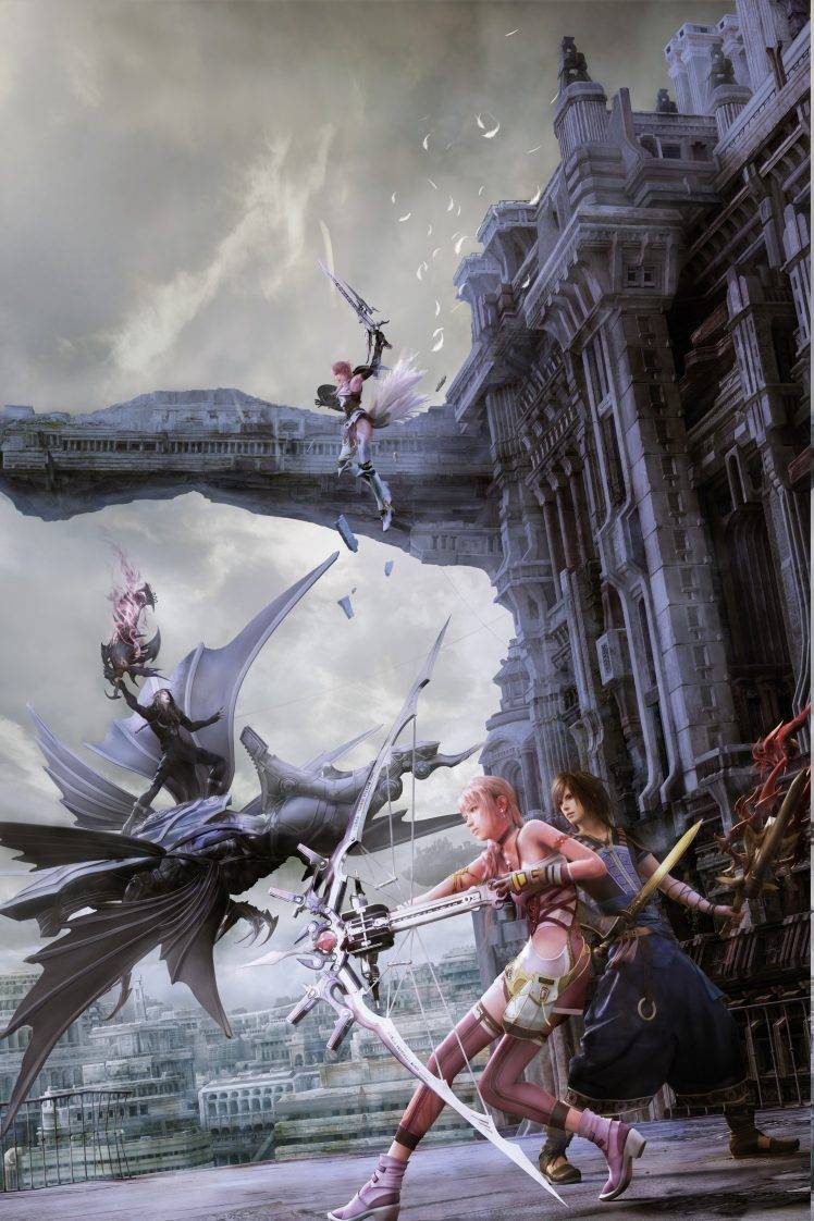 Final Fantasy XIII, Final Fantasy, Serah Farron, Noel Kreiss, Caius Ballad, Video Games, Claire Farron HD Wallpaper Desktop Background